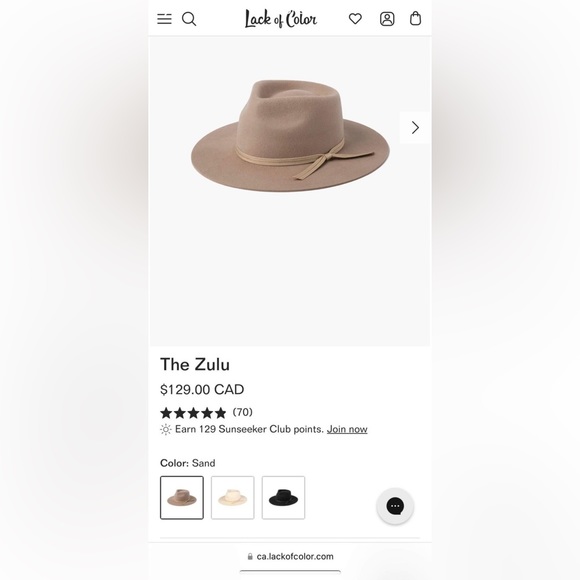 Lack of Color Tan Zulu Hat Size Small - Picture 7 of 8